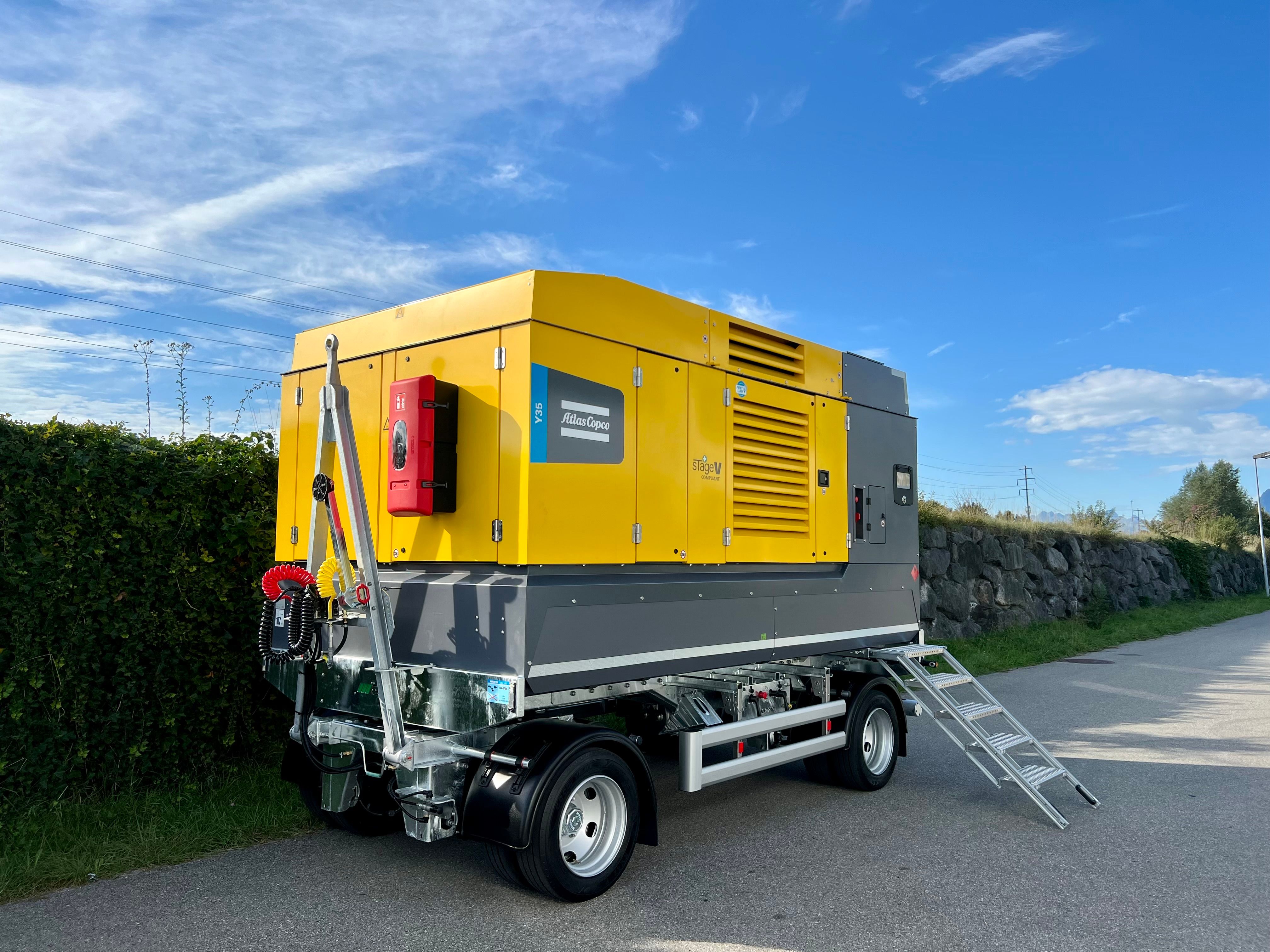 Präzise gefertigte Fahrgestelle für Atlas Copco-Kompressoren