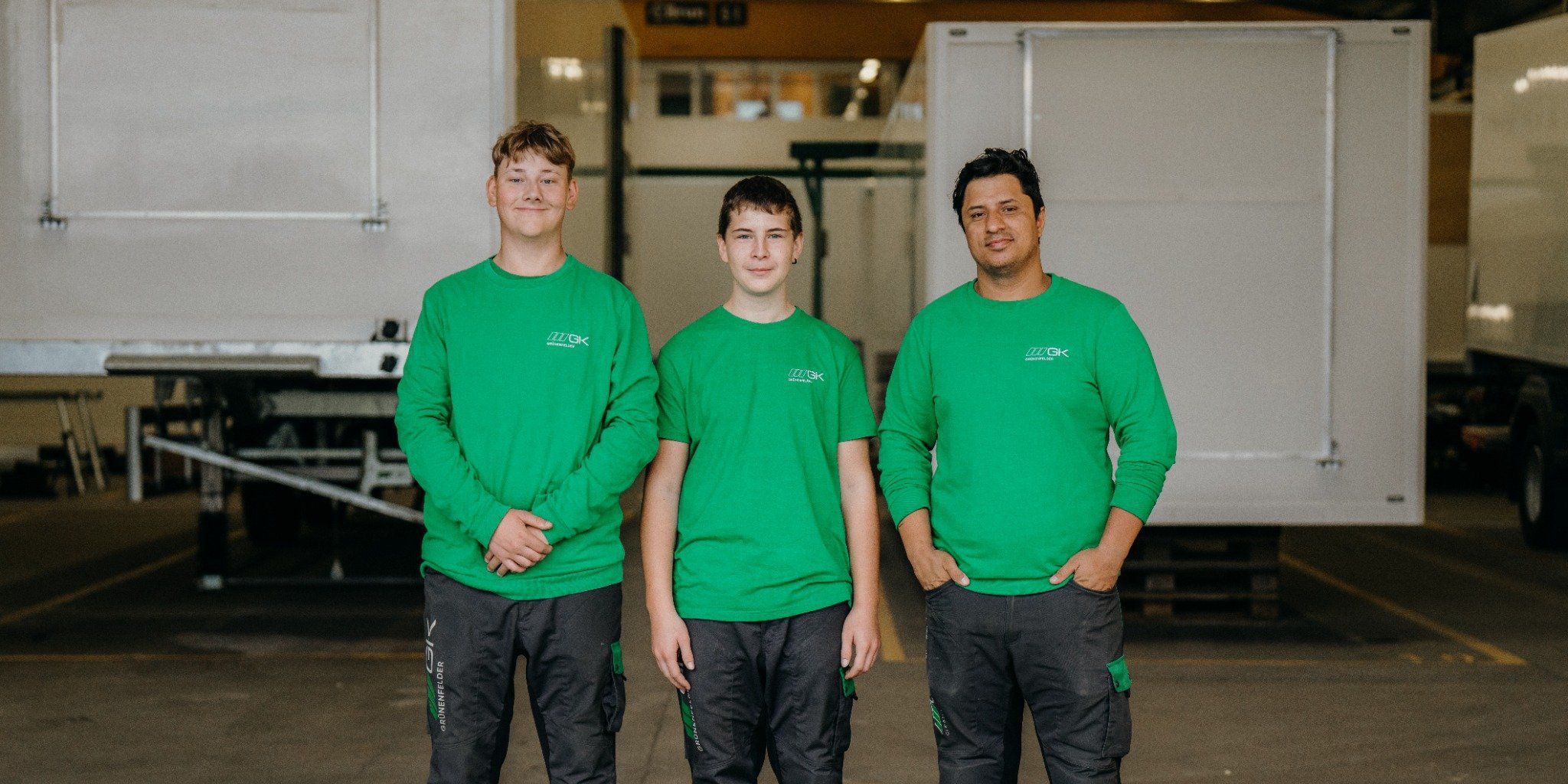 Three new young talents are starting their professional careers at GK in Kriessern.